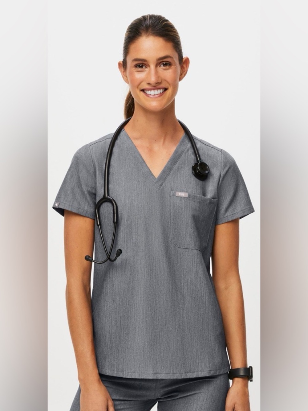 Figs Graphite Women’s Scrub Set- 2 Pairs of pants and one top